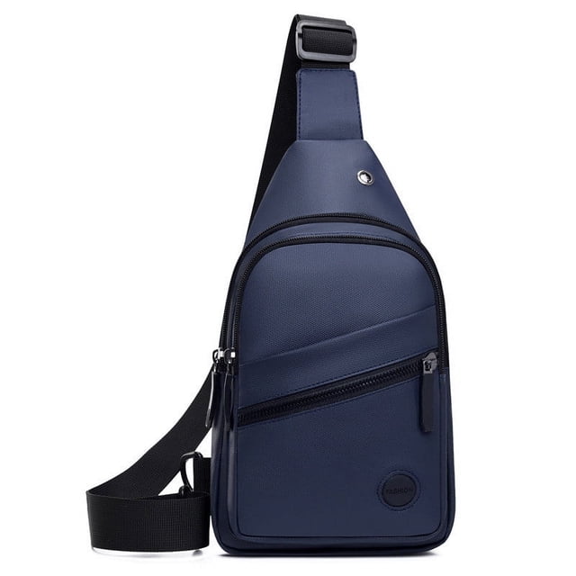 Bolso de hombro impermeable - Bolso pectoral deportivo multicapa | Bolsa bandolera para ciclismo y running | Mochila multiusos para hombre | Correa transpirable | Múltiples compartimentos | 18x5x30cm