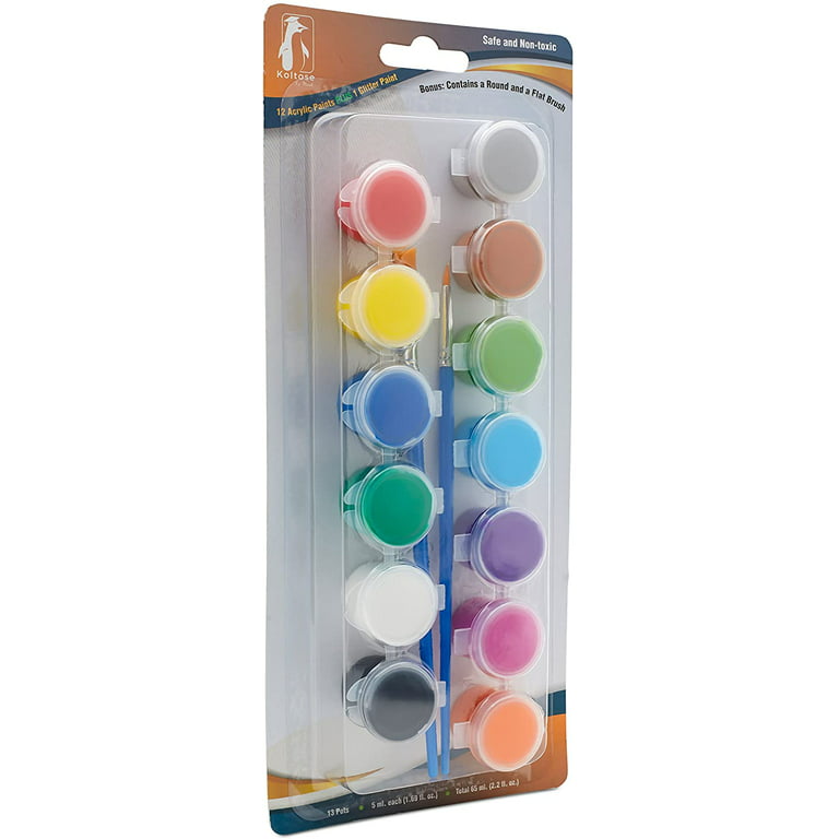 Acrylic Paint Pots Set With Brushes - 24 Pack – Koltose by Mash