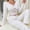 Hot Pink, variant on Naittoop Womens Lounge Sets Long Sleeve and Length Bottom 2 Piece Pajama Set Ribbed Sleepwear Pj
