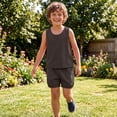 thumbnail image 7 of Bright Color Girls Skort Shorts 2-14 Years Summer Casual Sporty Drawstring Waist Active Shorts for Kids Brown 9 Years, 7 of 7