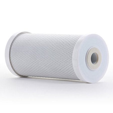 

Hydronix CB-45-1005 Whole House or Commercial NSF Coconut Activated Carbon Block Water Filter 4.5 x 10 - 5 Micron