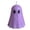 Multicolor, variant on YAMB Halloween Mini Colored Ghost Candles, 2.36" Reusable Spooky Festive Tabletop Ornament, Hand-crafted Fall-themed Holiday Accessory for Home Party Seasonal Display, Purple