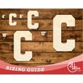 thumbnail image 3 of Unfinished Wood Varsity Team Font - C Shape 24" / 1/2", 3 of 3