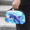 thumbnail image 2 of Dolphin Digital Pouch Organizer for Chargers, Hard Drives, and Cords - Waterproof Oxford Cloth Material, 5.9x9.44x3.14 Inches, 2 of 6