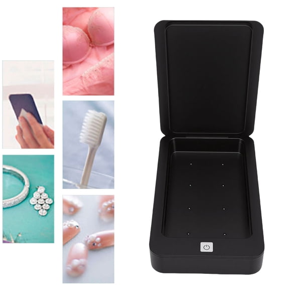 Caja Limpiadora Para Teléfono Celular, Desinfectante Con Luz UV De 253,7 Nm Para Teléfonos De Menos De 6,7 Pulgadas Con Carga USB, Caja De Limpieza Portátil Para Llaves,