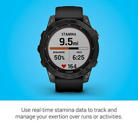 Garmin fenix 7 - Solar Edition, Slate Gray with Black Band