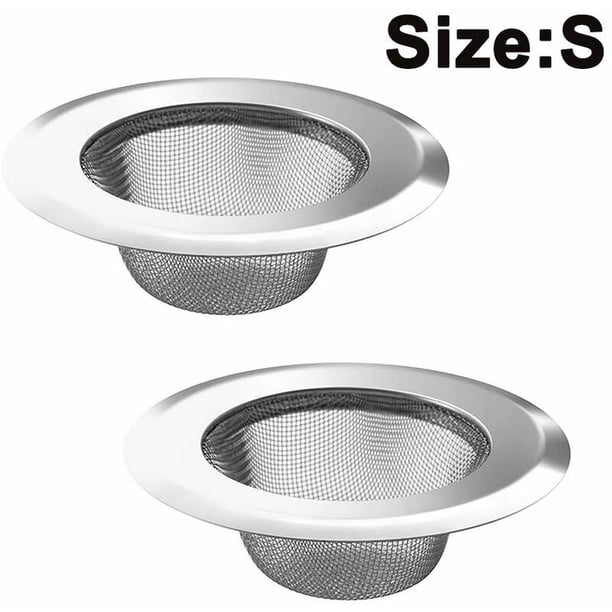 - Juego de 2 coladores para fregadero de cocina, colador de filtro de drenaje de acero inoxidable, cubierta antiobstrucción para desagües de fregadero para fregaderos de cocina esquí esquí Gafas de esquí