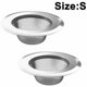 thumbnail image 1 of - Juego de 2 coladores para fregadero de cocina, colador de filtro de drenaje de acero inoxidable, cubierta antiobstrucción para desagües de fregadero para fregaderos de cocina esquí esquí Gafas de esquí, 1 of 5
