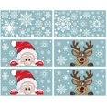 thumbnail image 2 of CPDD Christmas Window Clings, Xmas Window Sticker Snowflakes Santa Claus Reindeer Decals for Holiday Decoration,208PCS Style1 -, 2 of 7