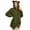 Army Green, variant on jsaierl Bear Hoodie Women Fuzzy Pullover Sweater Sherpa Fleece Hooded Sweatshirt Furry Cute Animal Hoodies with Ears