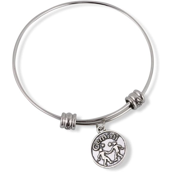 Emerald Park Jewelry Gemini Horoscope Astrology Fancy Bangle