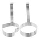 thumbnail image 2 of Juego de anillos para panqueques, 2 uds., anillo para huevos fritos de acero inoxidable, moldes para panqueques con forma de corazón y redondo para sándwich de desayuno, 2 of 5