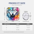thumbnail image 3 of Fotbe Cool Colorful Wolf Juego de 2 Piezas de Parasoles para Parabrisas | Bloqueador Solar para Auto | Accesorios Plegables para Protección Solar Interior-Medium, 3 of 6
