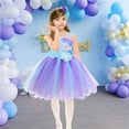 thumbnail image 2 of CAIVO Toddler Kids Girls Halloween Hallowmas Historical LED Light Tulle Dress Princess Hairband Outfits Versatile Child Daily Wear, 2 of 5