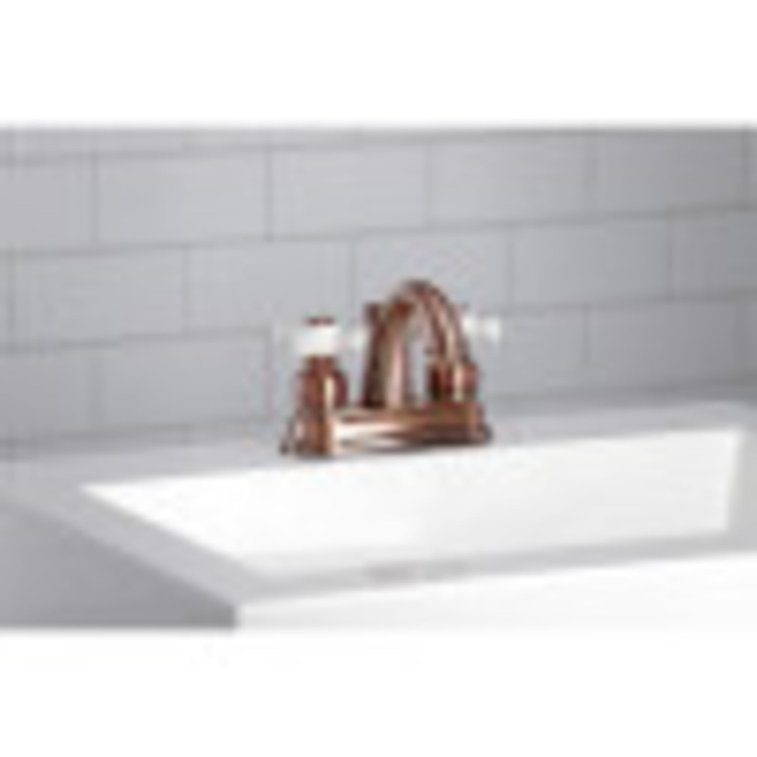 Kingston Brass KB561PXAC Restoration 4 in. Centerset Bathroom Faucet, Antique Copper