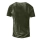 thumbnail image 3 of Men's T-shirt T-shirts Graphic Text Black Military Green Pool Dark Gray 3D Printing Street Casual Short Sleeve Button Down Printed Clothing Basic 2XL, 3 of 3