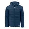 thumbnail image 2 of Men's Cutter & Buck Navy Washington Commanders Big & Tall Americana Evoke Hybrid Eco Softshell Recycled Full-Zip Hooded, 2 of 3
