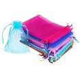 thumbnail image 3 of fastboy 100piece Soft Texture Drawstring Pouch - Transparent Bag For Easy Storage Small Occupation Packaging Wide Application Pink 9*12cm, 3 of 6