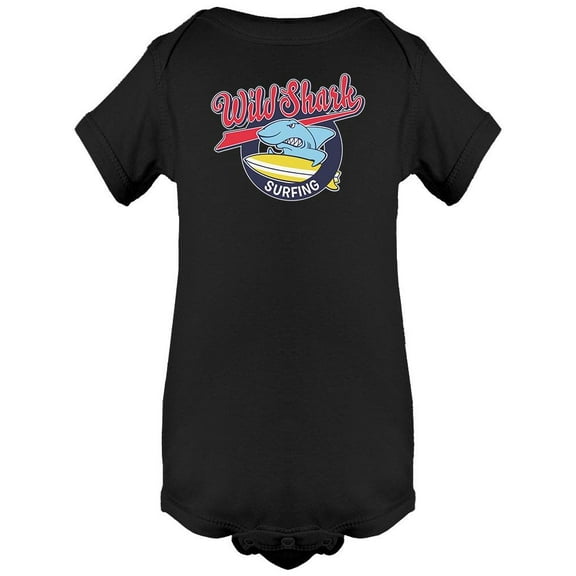 Wild Shark With Surfboard Bodysuit Infant -Image by Shutterstock, 6 Months