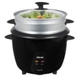 thumbnail image 1 of Better Chef Basic Rice Cooker With Food Steamer | Glass Lid | Non-Stick | Cool-Touch | Paddle And Cup Included (10-Cup Black), 1 of 1