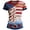 Red, variant on Women's 250th Anniversary Patriotic T-Shirt - Distressed American Flag Graphic Tee - Short Sleeve Crew Neck Top - USA Independence Day 2026 Casual Shirt Beige L