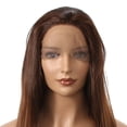 thumbnail image 4 of Unique Bargains Lace Front Wigs Lightweight Straight Hair for Women Brown, 4 of 8