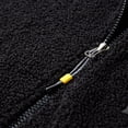 thumbnail image 3 of IYTR Mens Oversized Jackets Zipper Stand-up Collar Solid Color Loose Corduroy Vintage Jacket with Pocket Long Sleeve Jacket Black XXXXL, 3 of 5