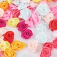 thumbnail image 3 of 480pcs Cinta de mezclada Botones de rosas Flores DIY Apliques de manualidades 1.5cm, 3 of 7