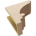 thumbnail image 6 of 6"W x 12"D x 12"H Classic Diane Rough Cedar Woodgrain TimberThane Corbel, Primed Tan, 6 of 6