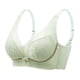thumbnail image 3 of Gibobby Sujetador de copa B de realce Sexy de encaje cómodo para mujer ajustable sin aros de copa media gruesa Brasier sin varillas para mujer(Verde,XL), 3 of 5