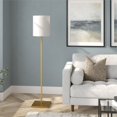 thumbnail image 3 of Henn&Hart 12" Brass Finish Metal/Fabric Floor Lamp, 3 of 7