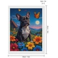 thumbnail image 2 of Diamond Art Kits for Adults, French Bulldog In Vibrant Flower Meadow 5D Diamond Painting Kits for Adults Beginners, DIY Full Drill Diamond Painting, Gem Art and Crafts 12x16, 2 of 7