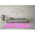 thumbnail image 3 of Ahgly Company Indoor Round Abstract Pink Modern Area Rugs, 7' Round, 3 of 4