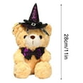 thumbnail image 3 of karymi Halloween Wizard Bear Doll with Hat Soft Stuffed Animals Kids Toys Halloween Party Decorations Family Gifts Savings Week Wholesale, 3 of 5