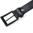 thumbnail image 5 of Beltox Men Black Belt Casual Dress Jeans 1.25” Wide w Black Buckle 34, 5 of 6