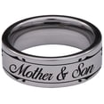 thumbnail image 4 of Mother and Son Tungsten Carbide Ring, 4 of 9