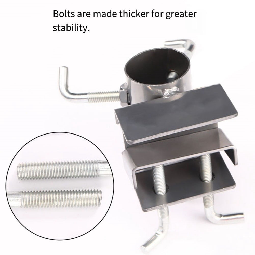 Outdoor Umbrella Clamp Bracket, Adjustable Patio Umbrella Holder for Chair