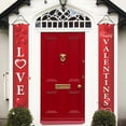 thumbnail image 2 of pathside Valentines Day Door Banner Decorations Happy Valentine Day Porch Sign Love Valentines Hanging Flag Porch Signs Valentines Banners Valentine's Day Party Decorations Supplies, 71 x 12 In, 2 of 5
