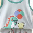 thumbnail image 4 of Nwiuh 2Pcs Baby Boy Summer Clothes Toddler Beach Outfits Sleeveless Tank Tops Shorts Set (Grey, 5-6 Years), 4 of 4