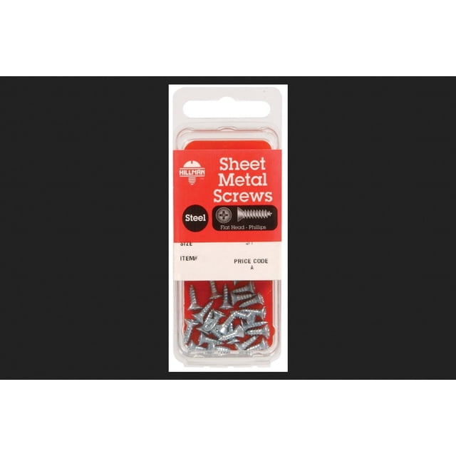 Tornillos para chapa Hillman No. 10, 19 mm, chapados en zinc, paquete de 10