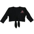 thumbnail image 2 of Wenchoice Black Ballet Shoe Wrap Top - Toddler & Girls L(5-6Y), 2 of 2