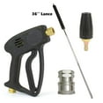 thumbnail image 1 of Interstate Pneumatics PW73K3623 Pressure Washer Rear Inlet Spray Gun, 36" Lance, 1/4" FNPT Rotary Nozzle & Stainless Steel Coupler Kit, 1 of 1