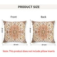 thumbnail image 3 of Boho Pillow Covers 20"x20" Set of 2 Vintage Carpet Orange Bohemian Throw Pillow Case Soft Square Decorative Pillowcases for Home Decor Sofa Car Living Room, 3 of 6
