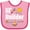 Pink and Fuchsia, variant on Inktastic Lil Builder- Future Construction Worker Boys or Girls Baby Bib
