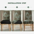 thumbnail image 6 of Chair Covers for Dining Room 4 Pack, Stretch Dining Chair Cover, Washable Spandex Kitchen Parsons Chair Slipcovers,Chair Covers for Home or Party, 6 of 6