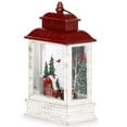 thumbnail image 3 of Roman Christmas - Lighted Farmer Santa Lantern, 10.5" H, Christmas Collection, Plastic, Christmas Giftware, Inspirational, Durable, Long Lasting, Beautifully Detailed, Battery Operated, 3 of 5