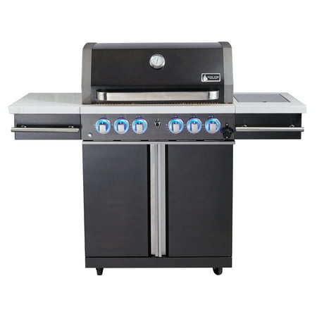 Mont Alpi Supreme 470 Carted Grill in Black Stainless Steel
