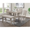 thumbnail image 5 of 47.8" Square Counter Height Dining Table with Lazy Susan, Faux Marble Top & Storage Shelf, Antique Gray Finish, 5 of 6
