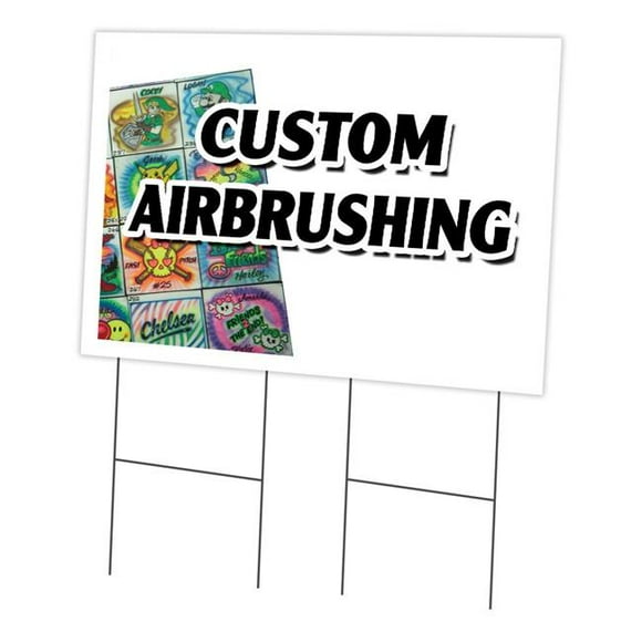SignMission C-2436-DS-Custom Airbrushing 24 x 36 in. Custom Airbrushing Yard Sign & Stake