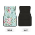 thumbnail image 2 of Yiaed Vintage Floral Print Carpet Floor Mats for Cars, Auto Accessories Front & Rear Car Floor Mats Car Floor Foot Mat Sets of 4 Pieces, 2 of 7